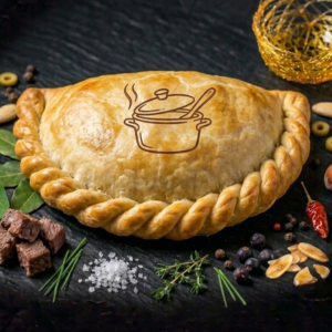 empanada individual, relleno variado.