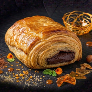 Hojaldre relleno de chocolate.