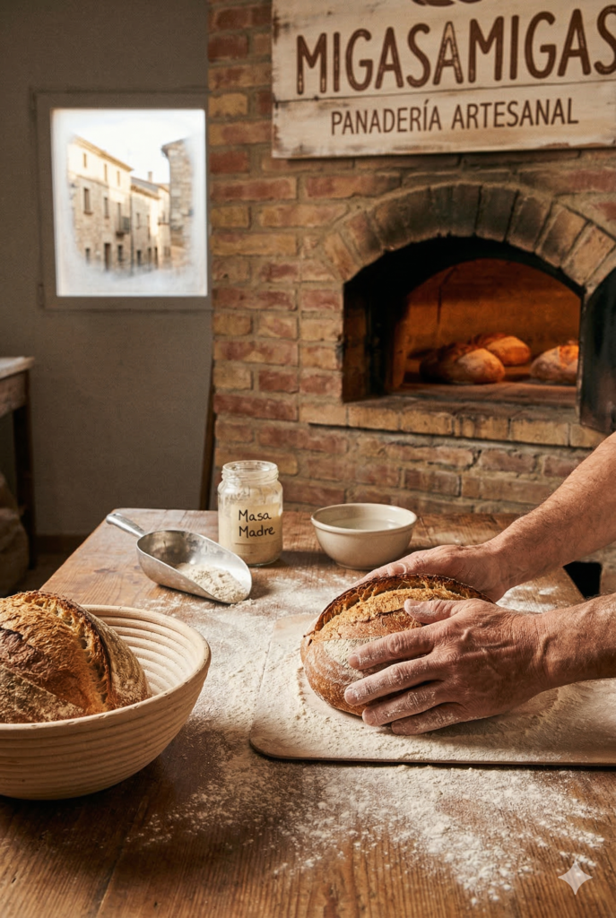 preparación del pan en sus inicios